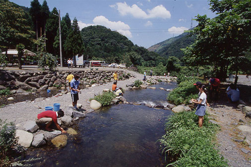 淡水魚も宝庫。森林浴をしながらワイワイと。
